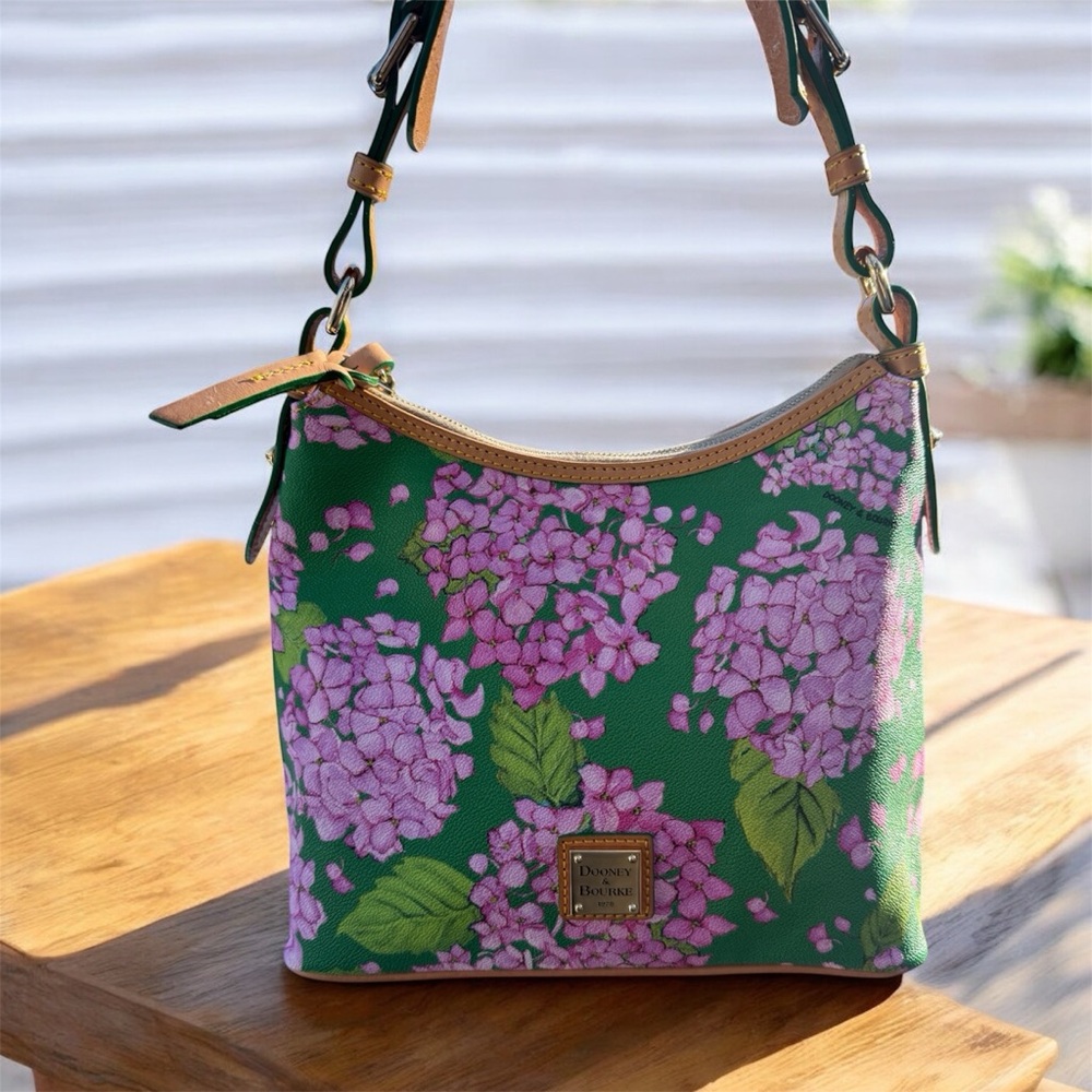 Dooney & Bourke Rare Lucy Hydrangea floral print shoulder bag